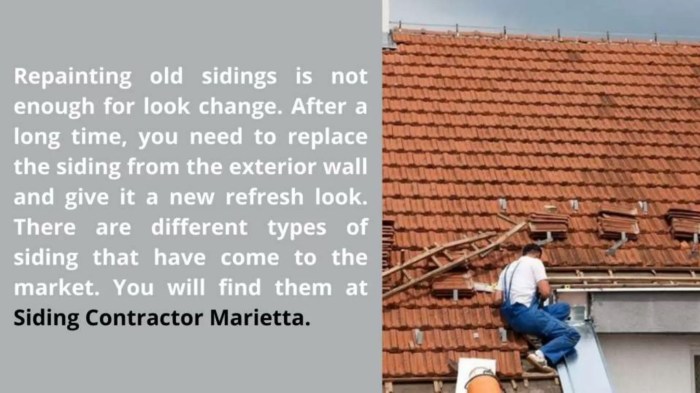 Replacing exterior siding